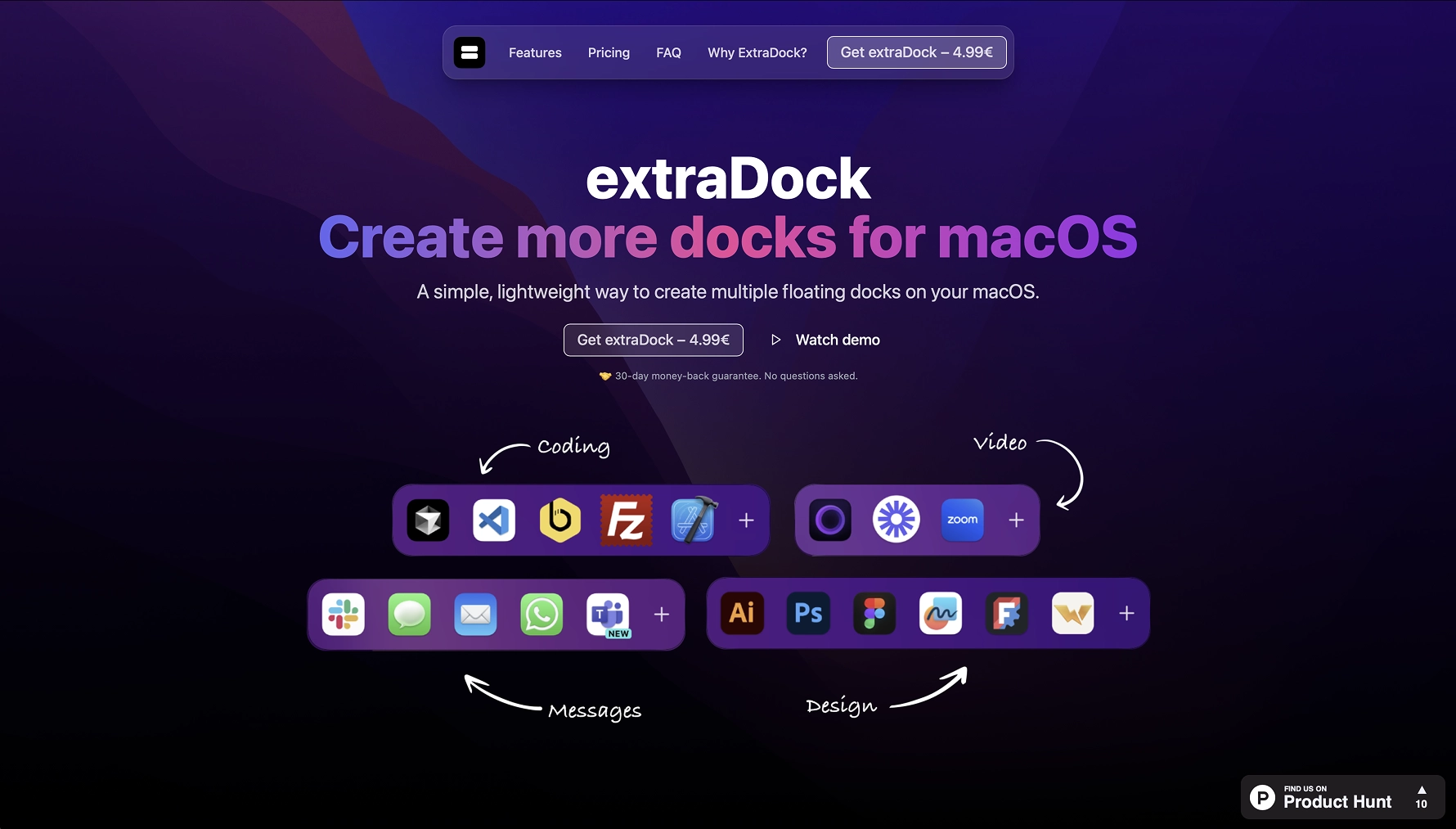 extraDock – Multi-Dock Utility for macOS